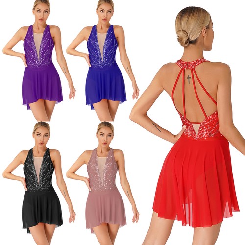 Damen glitzer ballettkleid - glitzer,