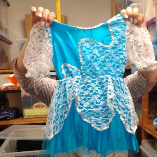 Kleid mädchen blau spitze - kleid,, blau,